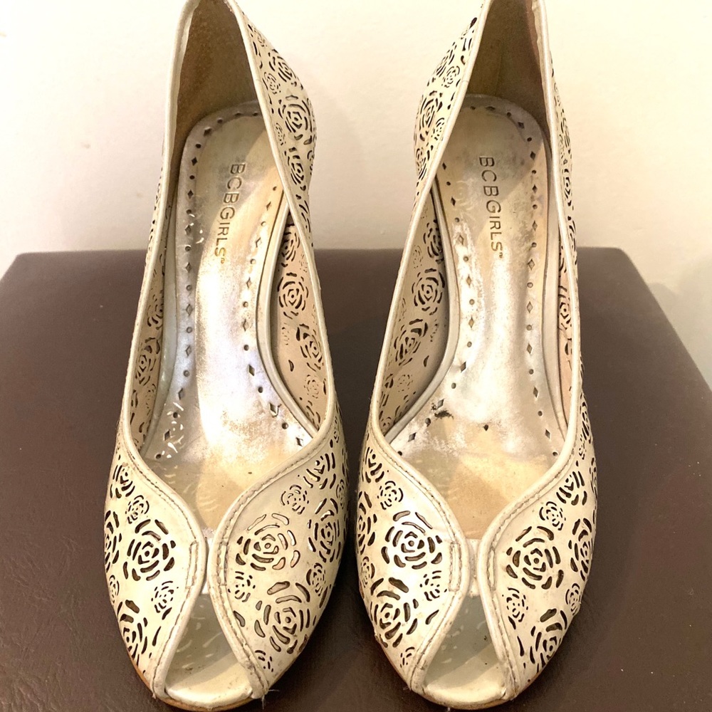 Pearl Floral BCBG Heels
